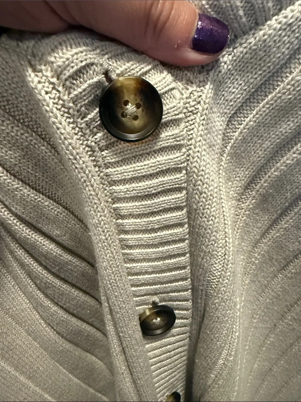 torrid Ribbed Button-Front cardigan - Picture 4 of 5